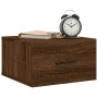 Brown oak wall bedside table 35x35x20 cm by vidaXL, Lockers and storage cabinets - Ref: Foro24-829866, Price: 28,99 €, Discou...