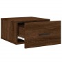 Brown oak wall bedside table 35x35x20 cm by vidaXL, Lockers and storage cabinets - Ref: Foro24-829866, Price: 28,99 €, Discou...