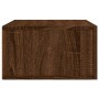 Brown oak wall bedside table 35x35x20 cm by vidaXL, Lockers and storage cabinets - Ref: Foro24-829866, Price: 28,99 €, Discou...