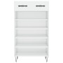 Glossy white plywood shoe cabinet 60x35x105 cm by vidaXL, Closets and storage - Ref: Foro24-829606, Price: 54,97 €, Discount: %