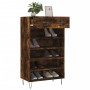 Smoked oak engineered wood shoe rack 60x35x105 cm by vidaXL, Closets and storage - Ref: Foro24-829609, Price: 70,17 €, Discou...