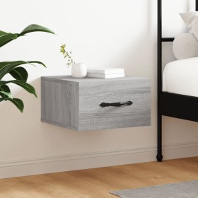 Wall-mounted bedside table in Sonoma grey color, 35x35x20 cm. by vidaXL, Lockers and storage cabinets - Ref: Foro24-829816, P...