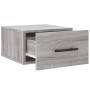 Wall bedside tables 2 pcs Sonoma gray color 35x35x20 cm by vidaXL, Lockers and storage cabinets - Ref: Foro24-829881, Price: ...