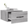 Wall bedside tables 2 pcs Sonoma gray color 35x35x20 cm by vidaXL, Lockers and storage cabinets - Ref: Foro24-829817, Price: ...