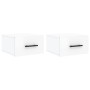 Wall bedside tables 2 pcs glossy white 35x35x20 cm by vidaXL, Lockers and storage cabinets - Ref: Foro24-829873, Price: 46,45...