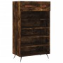 Engineered wood smoked oak shoemaker 60x35x105 cm by vidaXL, Closets and storage - Ref: Foro24-829585, Price: 71,40 €, Discou...