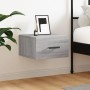 Sonoma gray wall bedside table 35x35x20 cm by vidaXL, Lockers and storage cabinets - Ref: Foro24-829848, Price: 23,99 €, Disc...