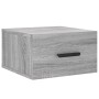 Sonoma gray wall bedside table 35x35x20 cm by vidaXL, Lockers and storage cabinets - Ref: Foro24-829848, Price: 23,99 €, Disc...