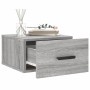 Sonoma gray wall bedside table 35x35x20 cm by vidaXL, Lockers and storage cabinets - Ref: Foro24-829848, Price: 23,99 €, Disc...