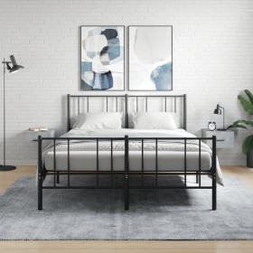 Wall-mounted bedside tables 2 units in concrete gray color 35x35x20 cm by vidaXL, Lockers and storage cabinets - Ref: Foro24-...