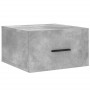 Wall-mounted bedside tables 2 units in concrete gray color 35x35x20 cm by vidaXL, Lockers and storage cabinets - Ref: Foro24-...