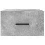 Wall-mounted bedside tables 2 units in concrete gray color 35x35x20 cm by vidaXL, Lockers and storage cabinets - Ref: Foro24-...