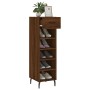 Brown oak engineered wood shoe rack 30x35x105 cm by vidaXL, Closets and storage - Ref: Foro24-829699, Price: 43,26 €, Discoun...