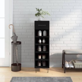 Engineered wood black shoerack 30x35x105 cm by vidaXL, Closets and storage - Ref: Foro24-829669, Price: 41,06 €, Discount: %