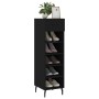 Black engineered wood shoe rack 30x35x105 cm by vidaXL, Closets and storage - Ref: Foro24-829693, Price: 45,54 €, Discount: %