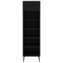 Black engineered wood shoe rack 30x35x105 cm by vidaXL, Closets and storage - Ref: Foro24-829693, Price: 45,54 €, Discount: %