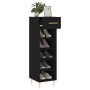 Zapatero madera de ingeniería negro 30x35x105 cm de vidaXL, Armarios y almacenamiento - Ref: Foro24-829661, Precio: 44,69 €, ...