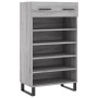 Sonoma gray engineered wood shoe rack 60x35x105 cm by vidaXL, Closets and storage - Ref: Foro24-829642, Price: 62,33 €, Disco...