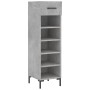 Concrete gray engineered wood shoe rack 30x35x105 cm by vidaXL, Closets and storage - Ref: Foro24-829680, Price: 68,70 €, Dis...