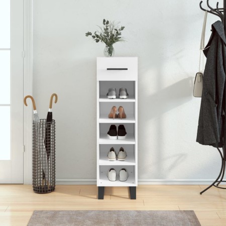 White engineered wood shoe rack 30x35x105 cm by vidaXL, Closets and storage - Ref: Foro24-829700, Price: 61,78 €, Discount: %