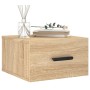 Sonoma oak wall bedside table 35x35x20 cm by vidaXL, Lockers and storage cabinets - Ref: Foro24-829842, Price: 28,24 €, Disco...