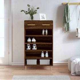 Engineered wood oak brown shoemaker 60x35x105 cm by vidaXL, Closets and storage - Ref: Foro24-829603, Price: 56,68 €, Discoun...