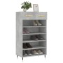 Zapatero madera de ingeniería gris hormigón 60x35x105 cm de vidaXL, Armarios y almacenamiento - Ref: Foro24-829592, Precio: 5...