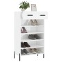 Shoe cabinet made of white glossy plywood, 60x35x105 cm by vidaXL, Closets and storage - Ref: Foro24-829622, Price: 69,88 €, ...