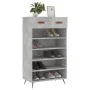 Concrete gray engineered wood shoe rack 60x35x105 cm by vidaXL, Closets and storage - Ref: Foro24-829584, Price: 55,68 €, Dis...