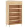 Zapatero madera de ingeniería roble Sonoma 60x35x105 cm de vidaXL, Armarios y almacenamiento - Ref: Foro24-829599, Precio: 77...