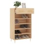 Zapatero madera de ingeniería roble Sonoma 60x35x105 cm de vidaXL, Armarios y almacenamiento - Ref: Foro24-829599, Precio: 77...