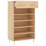 Zapatero madera de ingeniería roble Sonoma 60x35x105 cm de vidaXL, Armarios y almacenamiento - Ref: Foro24-829599, Precio: 77...