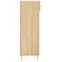 Zapatero madera de ingeniería roble Sonoma 60x35x105 cm de vidaXL, Armarios y almacenamiento - Ref: Foro24-829599, Precio: 77...