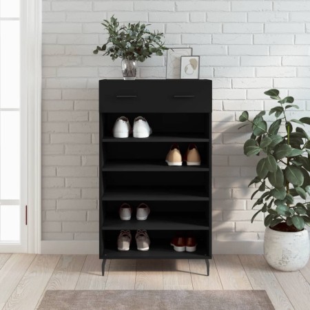 Engineered wood black shoerack 60x35x105 cm by vidaXL, Closets and storage - Ref: Foro24-829629, Price: 77,21 €, Discount: %