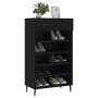 Engineered wood black shoerack 60x35x105 cm by vidaXL, Closets and storage - Ref: Foro24-829629, Price: 77,21 €, Discount: %