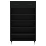 Engineered wood black shoerack 60x35x105 cm by vidaXL, Closets and storage - Ref: Foro24-829629, Price: 77,21 €, Discount: %