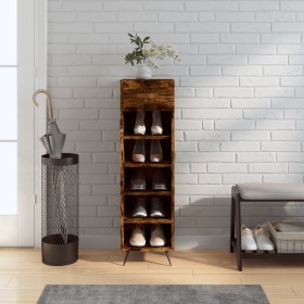 Smoked oak engineered wood shoe rack 30x35x105 cm by vidaXL, Closets and storage - Ref: Foro24-829649, Price: 44,99 €, Discou...