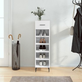 Glossy white plywood shoe cabinet 30x35x105 cm by vidaXL, Closets and storage - Ref: Foro24-829694, Price: 48,99 €, Discount: %