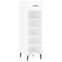 Glossy white plywood shoe cabinet 30x35x105 cm by vidaXL, Closets and storage - Ref: Foro24-829694, Price: 48,28 €, Discount: %