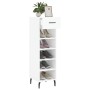 Glossy white plywood shoe cabinet 30x35x105 cm by vidaXL, Closets and storage - Ref: Foro24-829694, Price: 48,28 €, Discount: %