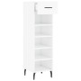 Glossy white plywood shoe cabinet 30x35x105 cm by vidaXL, Closets and storage - Ref: Foro24-829694, Price: 48,28 €, Discount: %