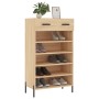 Zapatero madera de ingeniería roble Sonoma 60x35x105 cm de vidaXL, Armarios y almacenamiento - Ref: Foro24-829623, Precio: 59...