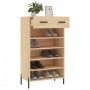 Zapatero madera de ingeniería roble Sonoma 60x35x105 cm de vidaXL, Armarios y almacenamiento - Ref: Foro24-829623, Precio: 59...