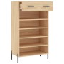 Zapatero madera de ingeniería roble Sonoma 60x35x105 cm de vidaXL, Armarios y almacenamiento - Ref: Foro24-829623, Precio: 59...