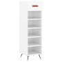 Glossy white plywood shoe cabinet 30x35x105 cm by vidaXL, Closets and storage - Ref: Foro24-829646, Price: 43,02 €, Discount: %