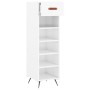 Glossy white plywood shoe cabinet 30x35x105 cm by vidaXL, Closets and storage - Ref: Foro24-829646, Price: 43,02 €, Discount: %