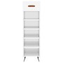 Glossy white plywood shoe cabinet 30x35x105 cm by vidaXL, Closets and storage - Ref: Foro24-829646, Price: 43,02 €, Discount: %