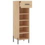 Zapatero madera de ingeniería roble Sonoma 30x35x105 cm de vidaXL, Armarios y almacenamiento - Ref: Foro24-829687, Precio: 43...