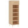 Zapatero madera de ingeniería roble Sonoma 30x35x105 cm de vidaXL, Armarios y almacenamiento - Ref: Foro24-829663, Precio: 55...