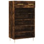 Engineered wood smoked oak shoemaker 60x35x105 cm by vidaXL, Closets and storage - Ref: Foro24-829601, Price: 55,07 €, Discou...